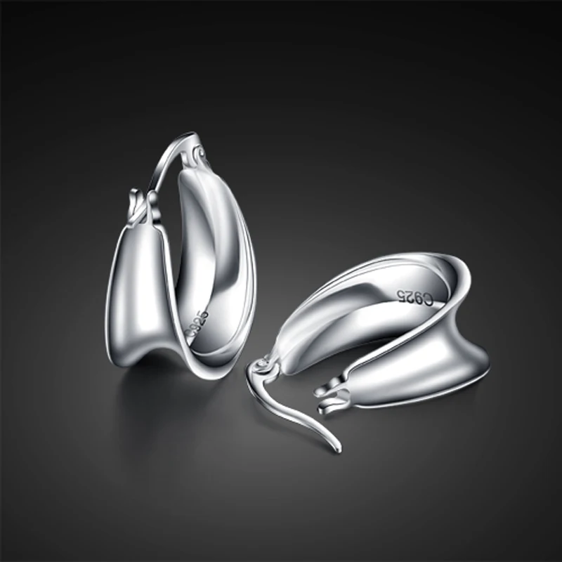 Высококачественные модные серьги из стерлингового серебра. Гламурные Женские