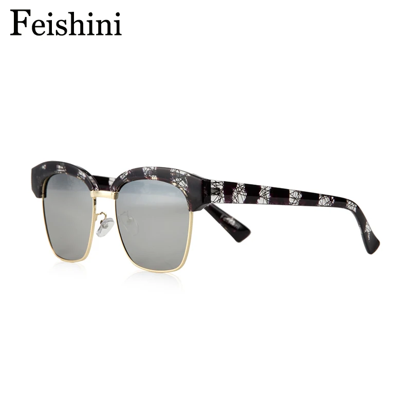 Брендовые дизайнерские солнцезащитные очки FEISHINI в форме суперзвезды для мужчин