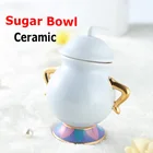 Горячая продажа Красавица и Чудовище сахарница, чаша Geniune керамическая кружка для чаякофе набор мультфильм Рождественский подарок Прямая доставка быстрая доставка