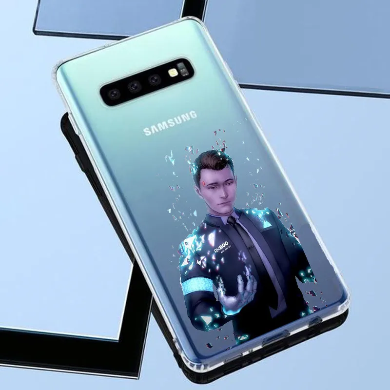 Детройт стал человеком Android RK800 Коннор Кара Мягкий силиконовый чехол для телефона