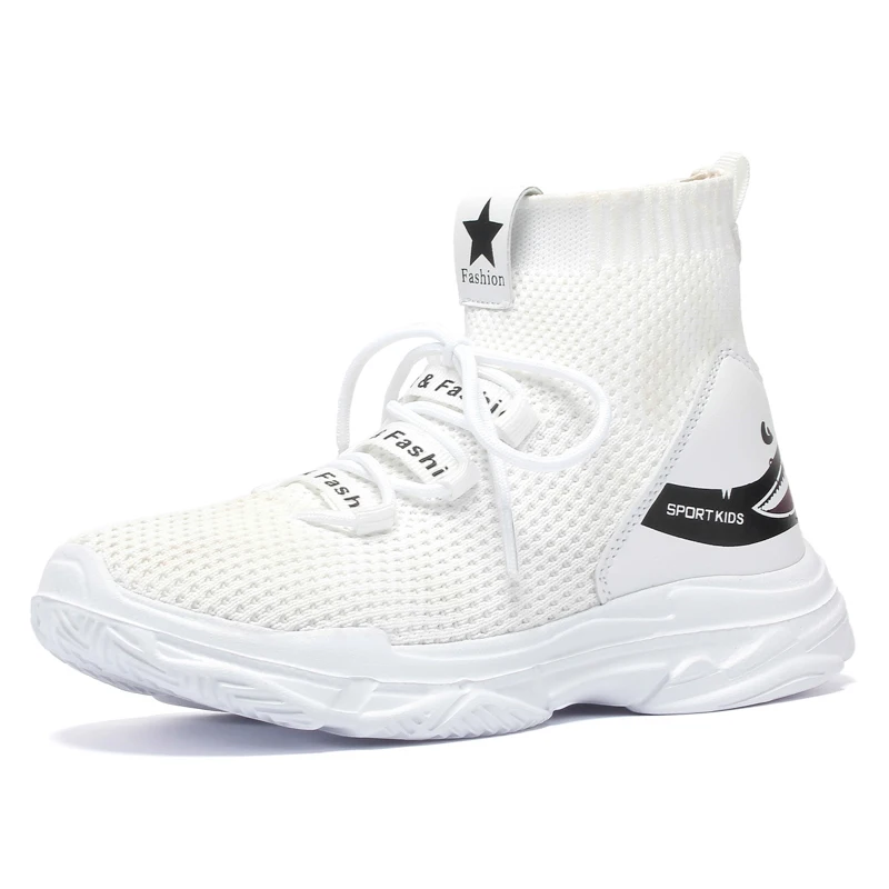 Lsysag Kids Casual High Tops Shoes Shark Back Children's Small Footwear Handsome Baby Shoe Trainers Chaussure Enfant | Детская