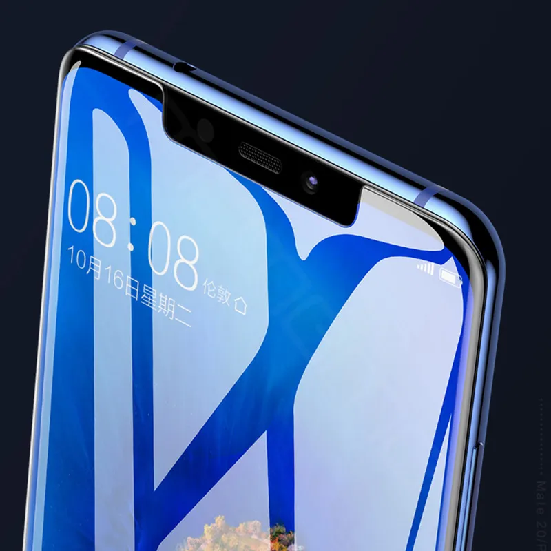 Закаленное УФ стекло для Huawei Mate 20 Pro с полным клеем 9H 5D полное покрытие Pro|Защитные
