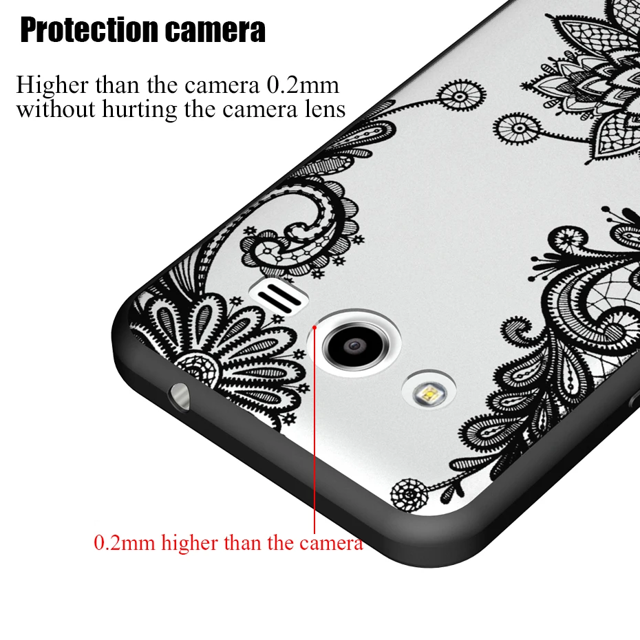 DAGUDON Clear Phone Cases for Samsung galaxy Core 2 G355 Mandala Vintage lace Funda Full Cover Case For G355H Hot |