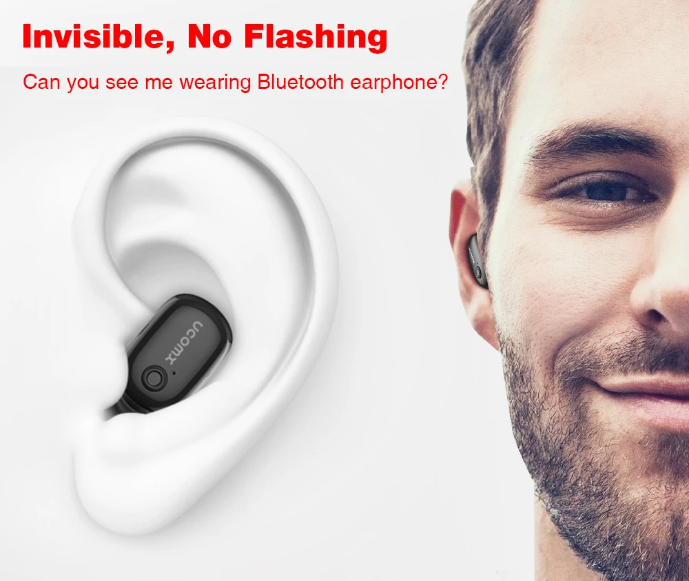 UCOMX U6E Bluetooth наушники с зарядным устройством беспроводные наушники-вкладыши с микрофоном Bluetooth наушники для iPhone huawei Xiaomi