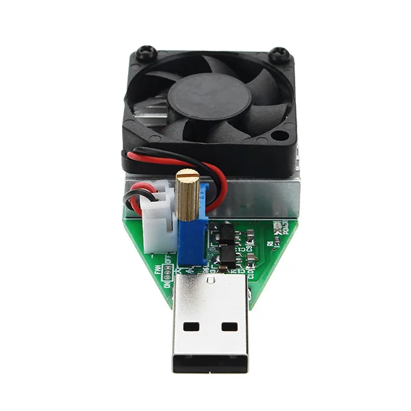 DC3.7-13V 15 Вт Cilvil/Промышленный класс электронный нагрузочный резистор USB интерфейс разрядки батареи тест мощный вентилятор Регулируемый