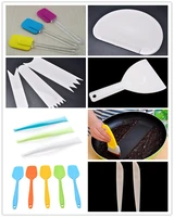 7color multi purpose silicone paddle scraper spatula utensil cooking cake baking high temperature for kitchen