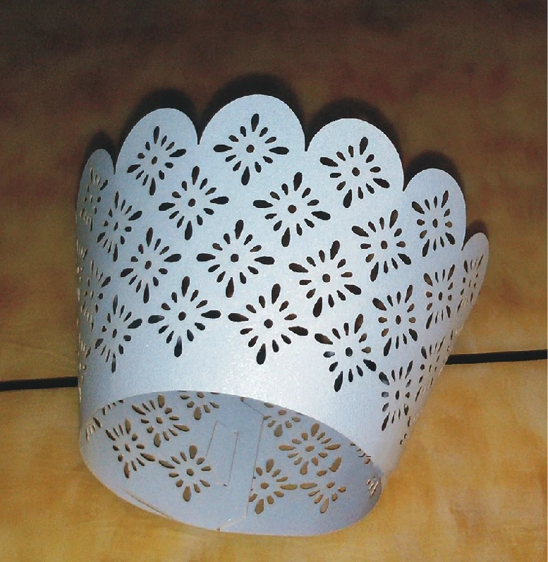 Лазерная резка обертка для кекса свадебная Рождественская Детская Вечеринка дня