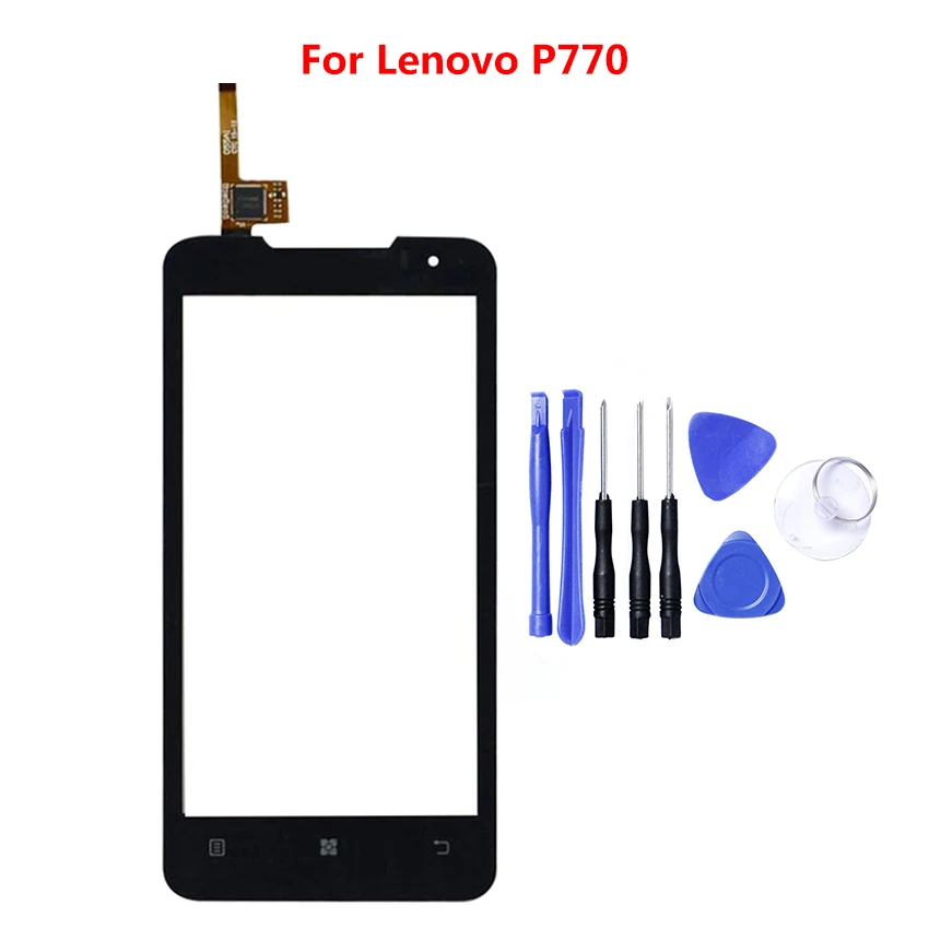 Для Lenovo P770 4 5 дюймовый сенсорный экран дигитайзер Переднее внешнее стекло сенсор