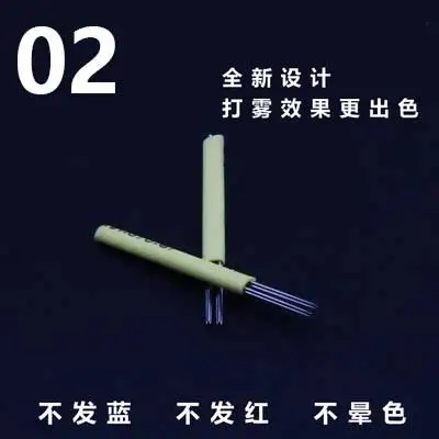 100 шт. сверхтонкие перманентные иглы для макияжа бровей лезвия микроблейдинга