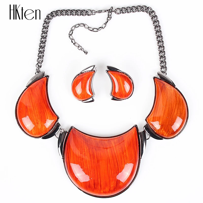 MS17785 брендовые Ювелирные наборы Позолоченные африканские большой кулон яркие