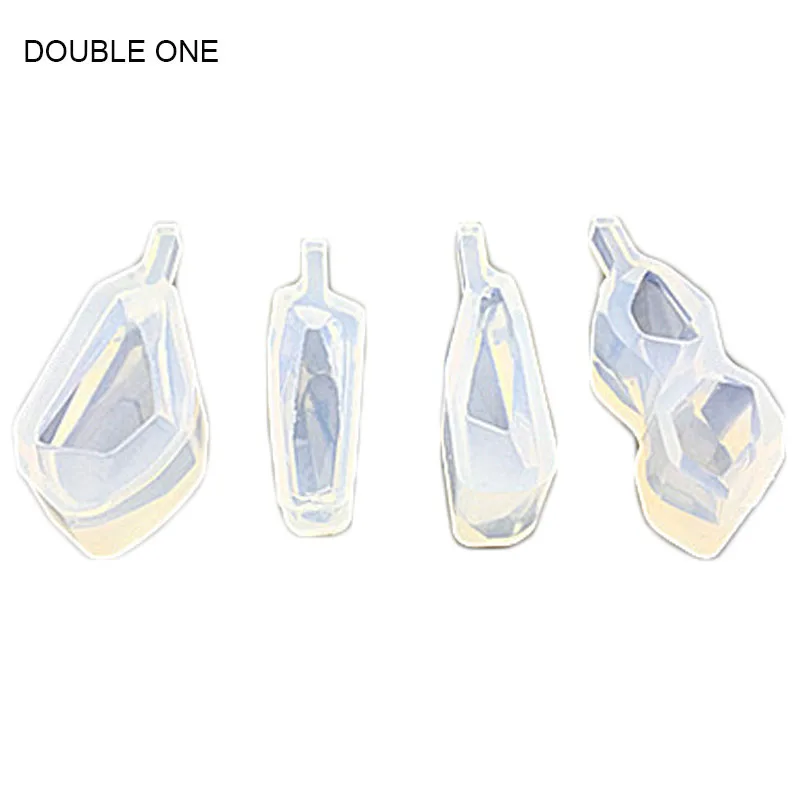 

Double One 4PCS Earrings Pendant Cabochon Silicone Mold Mould For Resin Jewelry Making DIY Craft