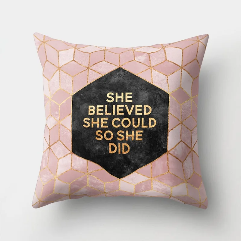 Home Decorative Pillowcase Bedding Lumbar Pillow Case Waist Cover Peach Skin Velvet Office 45x45cm | Дом и сад