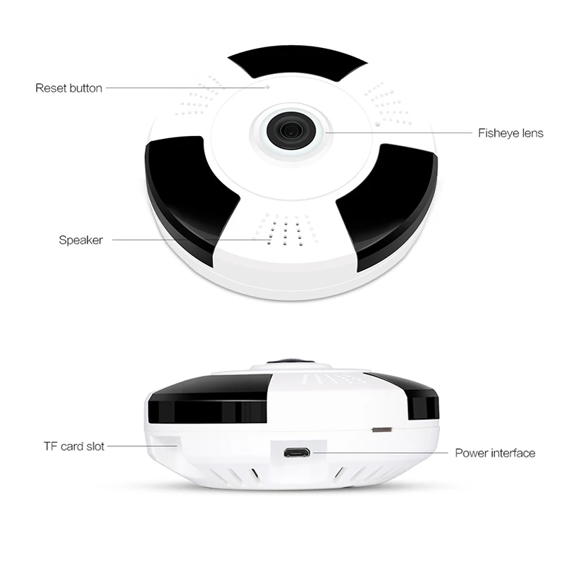 SUCAM Full HD 1080P Мини Wifi панорамный фотоаппарат 360 градусов угол обзора 3D VR 2MP IP камера 10