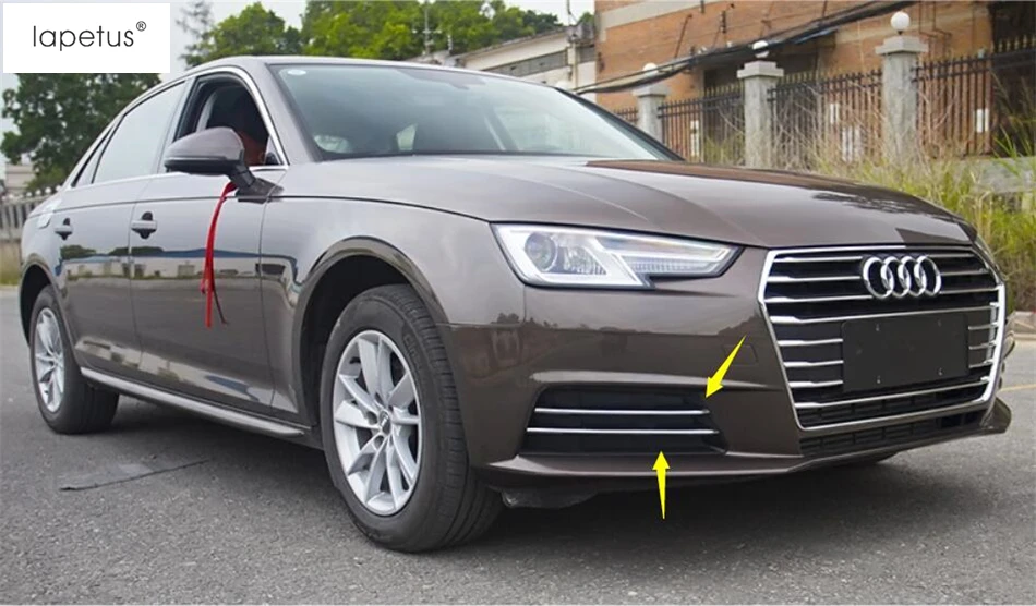 Аксессуары Lapetus для Audi A4 B9 2016 2019 хромированные передние противотуманные фары