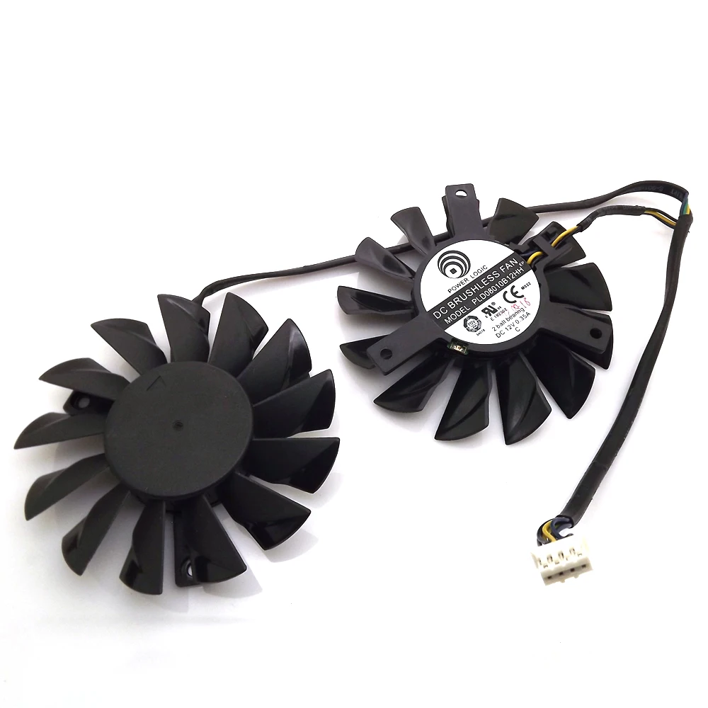 Бесплатная доставка PLD08010S12HH 12 В 0 35 а 75 мм вентилятор для MSI RADEON HD7970 3 Гб двойной