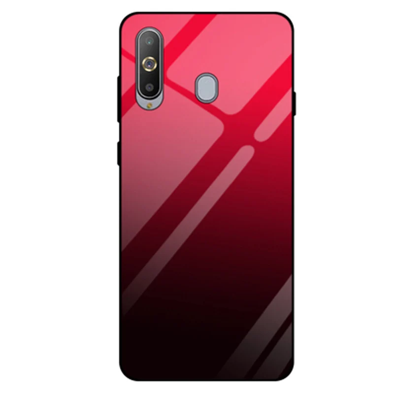 Чехол для samsung galaxy A8S, Одноцветный, закаленное стекло, чехол для телефона, для samsung A8S, SM-G8870, чехол, градиентное стекло, оболочка, 6,4"