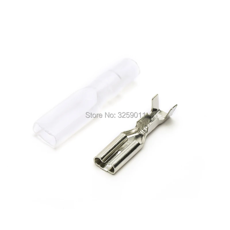 

100PCS Suyep 2.8mm Brass Boat Car Speaker Circuit Board Connector Crimp Terminal With Transparent Sheath DJ622-2.8