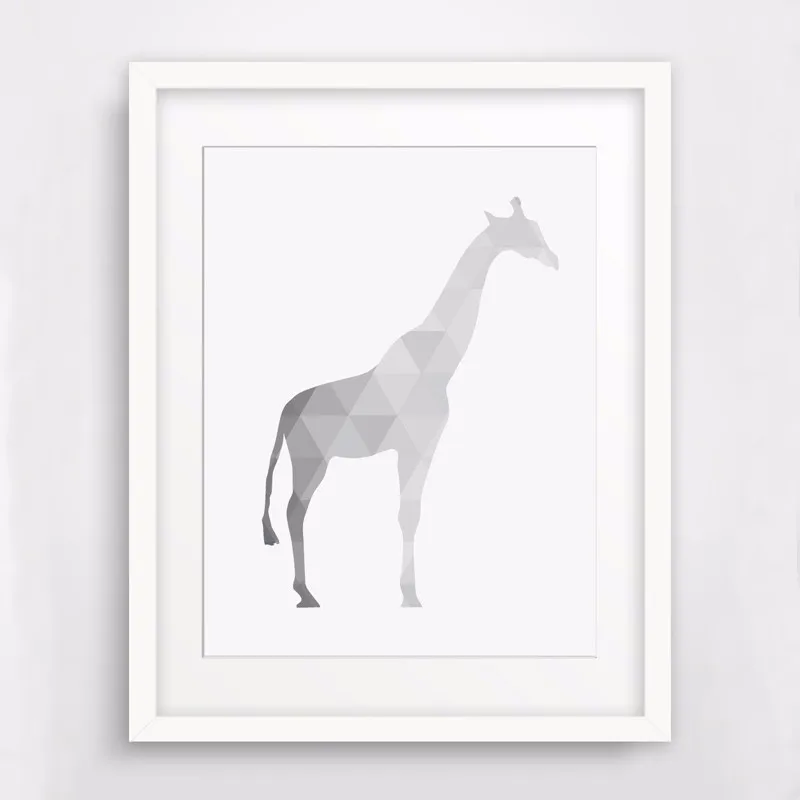 2016 новое художественное изображение жирафа животных художественный холст с