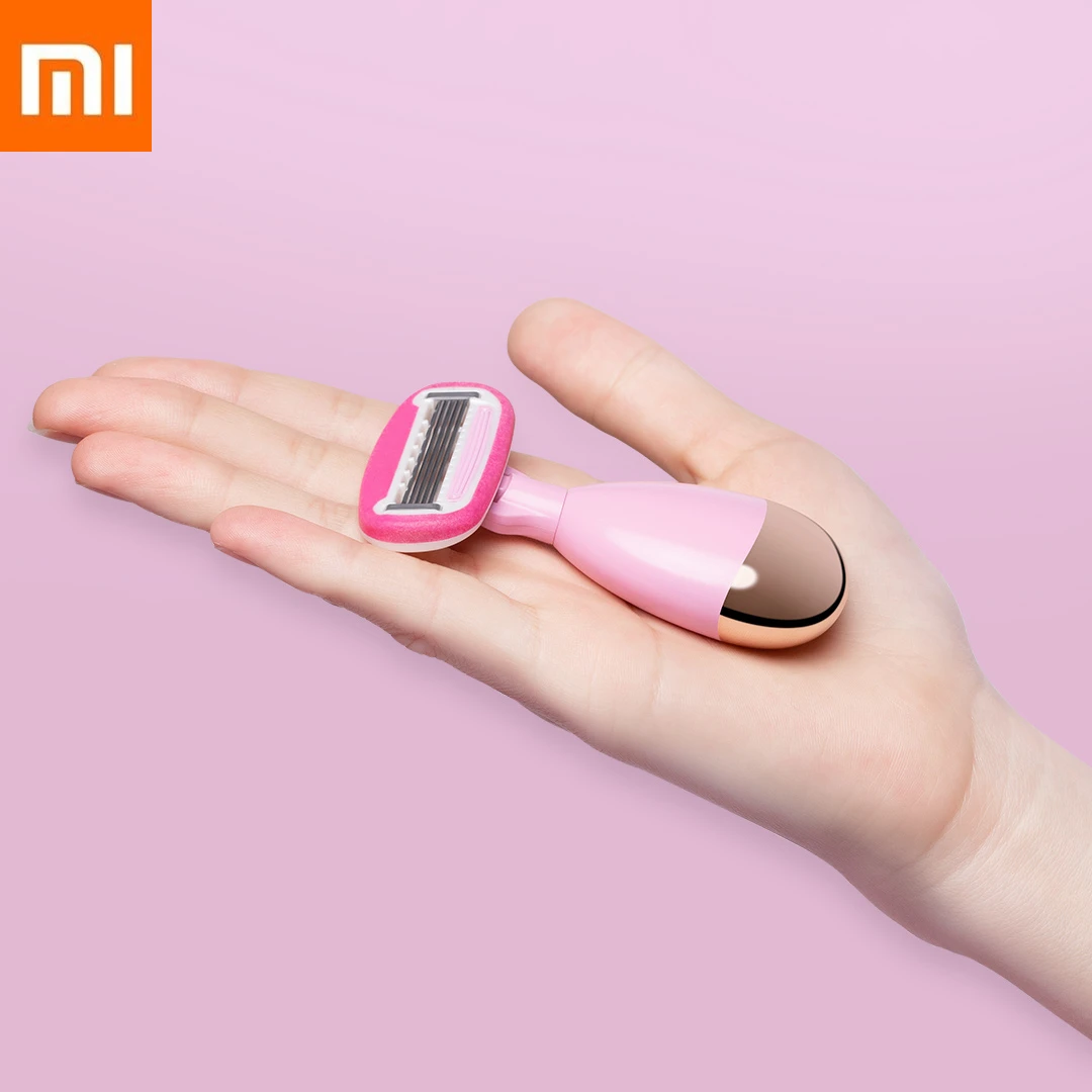 Новейший Xiaomi mijia zhibay lady DL2 розовый xiomi умный дом Разобранная Бритва Мини Компактный пятислойный Магнитный нож