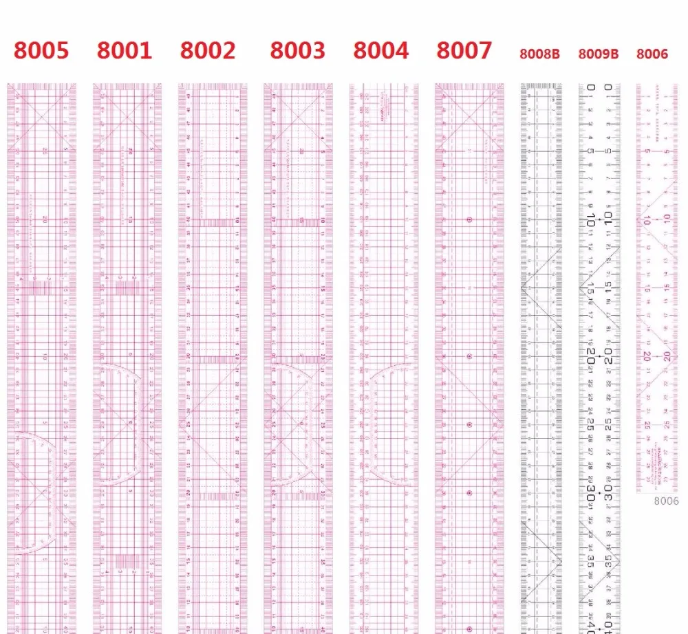 Прямая Линейка для пэчворка 30/50/60 см линейка из ПВХ #8001 #8002 #8005 #8006|pvc ruler|patchwork rulerruler