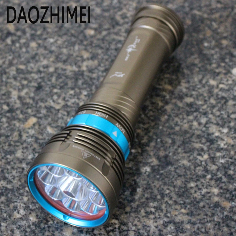18000 Lumens 9 L2 LED Diving flashlight Waterproof lamp Work underwater Torch light+4 * 18650 battery / charger | Лампы и освещение