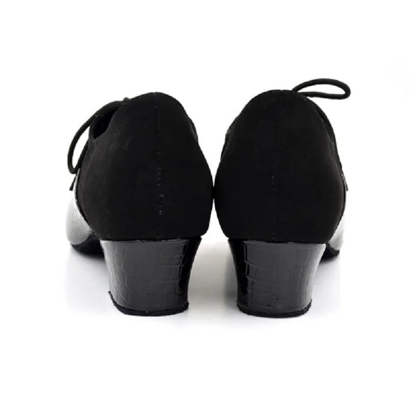 Черный нубук из лакированной кожи размеры 4 5 13 Zapatos De Baile каблук высотой см