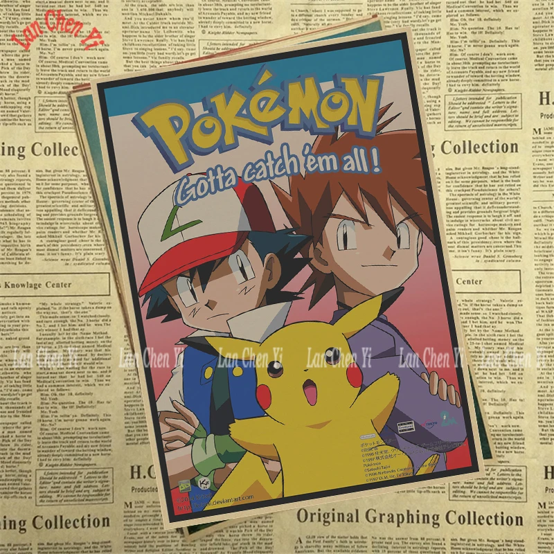 Карманные винтажные постеры Монстр для дома бара гостиной Декор крафт-бумага