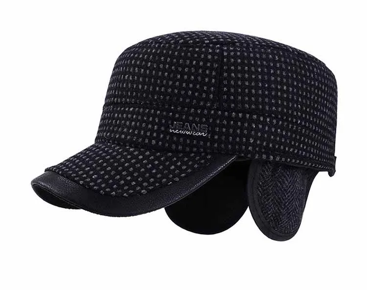 QDKPOTC осень зима бейсбольная кепка s Мужская Уличная хлопковая кепка Snapback шапки утолщенные ушанки для мужчин шляпа для отдыха плоская кепка