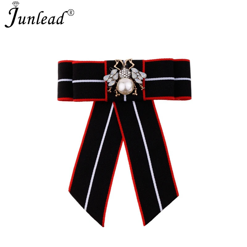 Junlead/модные банты с бантиком и галстуком-бабочкой милая лента Пчелой тканевый
