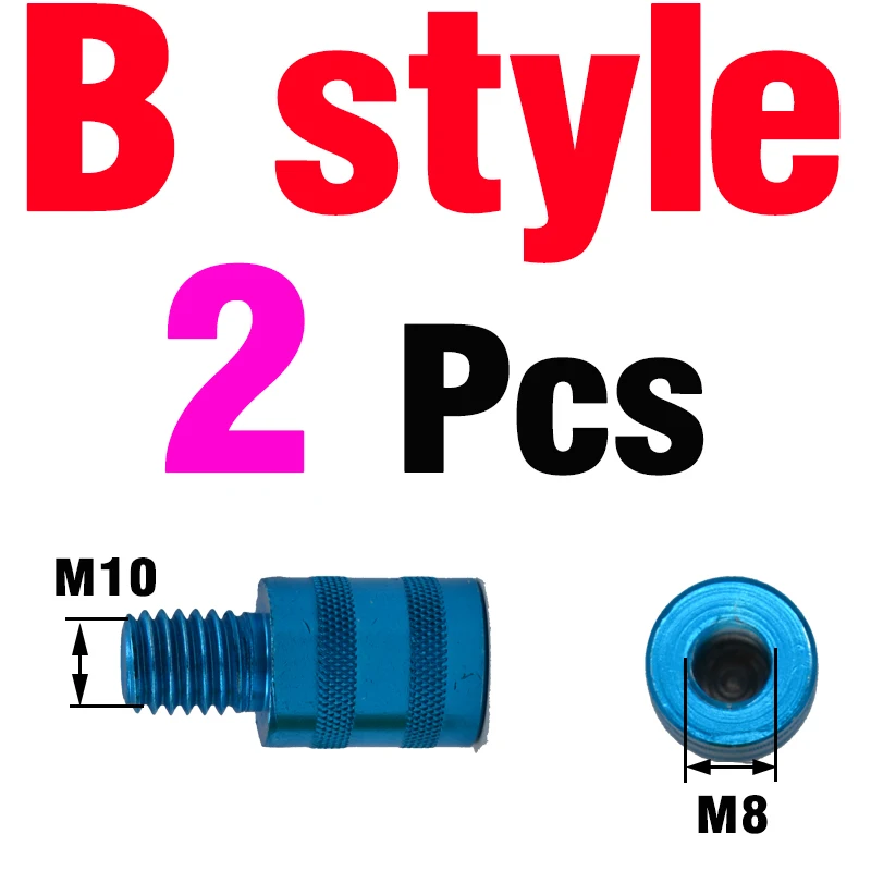 B style 2PCS MNFT 2 шт. M8/M10/M12 адаптер с сеточной головкой быстроразъемный адаптер для головки гарпун Соединительный соединитель рыболовные снасти - Цвет: B style 2PCS