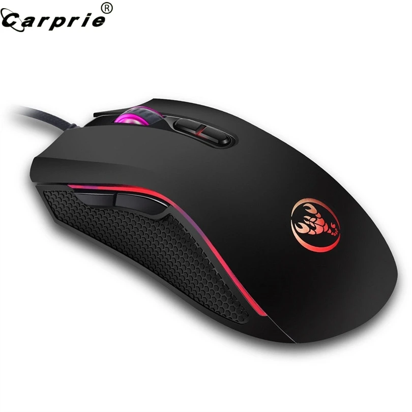 Проводная игровая мышь Pro Gamer 3200DPI 7 ярких цветов светодиодный светодиодная