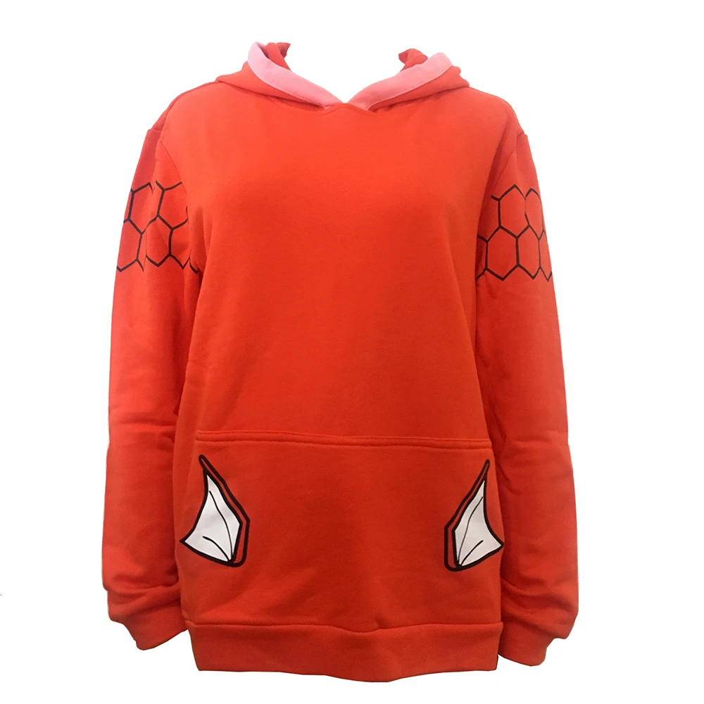 

New Anime Pocket Monster Magikarp Hoodie Autumn/Winter Creative Fashion Leisure Orange Unisex Cotton Coat Free Shipping