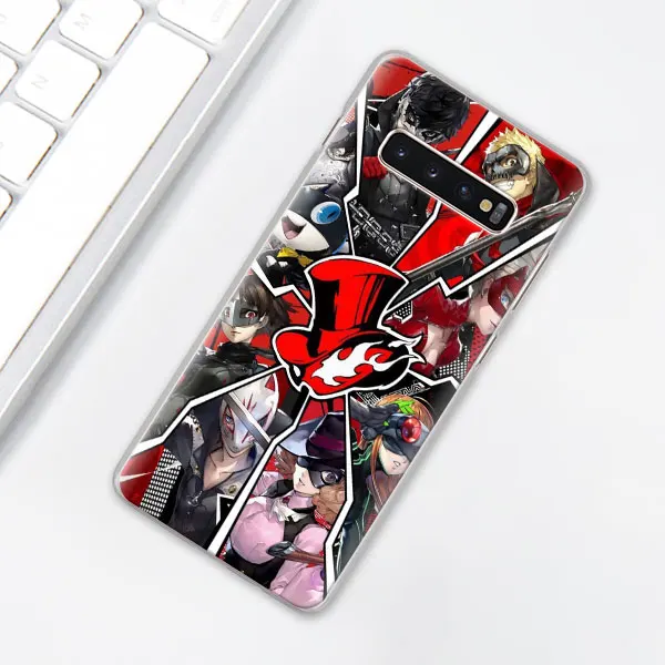 P5 P Persona 5 чехол для телефона для samsung Galaxy S10e S10 плюс S7 S8 S9 Plus, Note 8, 9, 10, плюс S10 5G M20 M30 жесткий чехол Coque - Цвет: 011