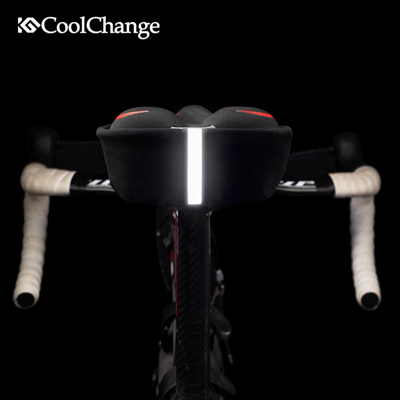 Силиконовая подушка CoolChange для велосипедного сиденья удобная губчатая накладка