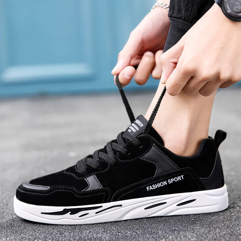 Autumn/winter Round Toe Men's Casual Shoes Students Skateboarding Warm Flat Running Low Top | Спорт и развлечения