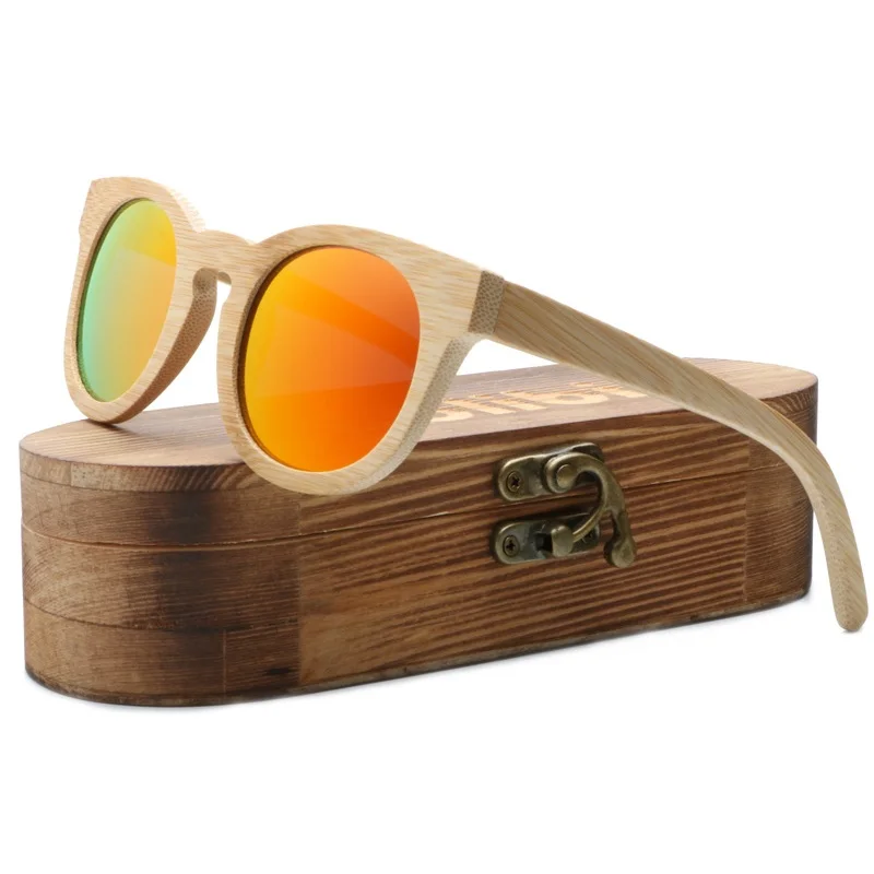 

Wood Sunglasses Women Handmade Cat Eye Retro Bamboo Wooden Sun Glasses with Wood Case gafas de sol mujer Drop Shipping