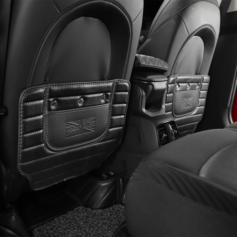 Online 2 Pcs Auto Posteriore Sedile Posteriore Della Copertura Della Protezione Dei Bambini Contro Calcio Zerbino Cuscino Pad Organizzatore Per Mini Cooper One JCW Countryman Clubman