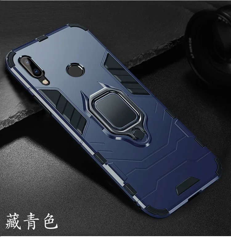 Противоударный защитный чехол для huawei Honor 8A с автомобильным держателем, Силиконовый ТПУ+ PC чехол для Honor 8A Pro, аксессуары для Honor8A Fundas