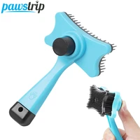 pawstrip 4 colors self clean dog brush puppy hair grooming pet cat brush combs dog shedding brush for long short hair 127 5cm