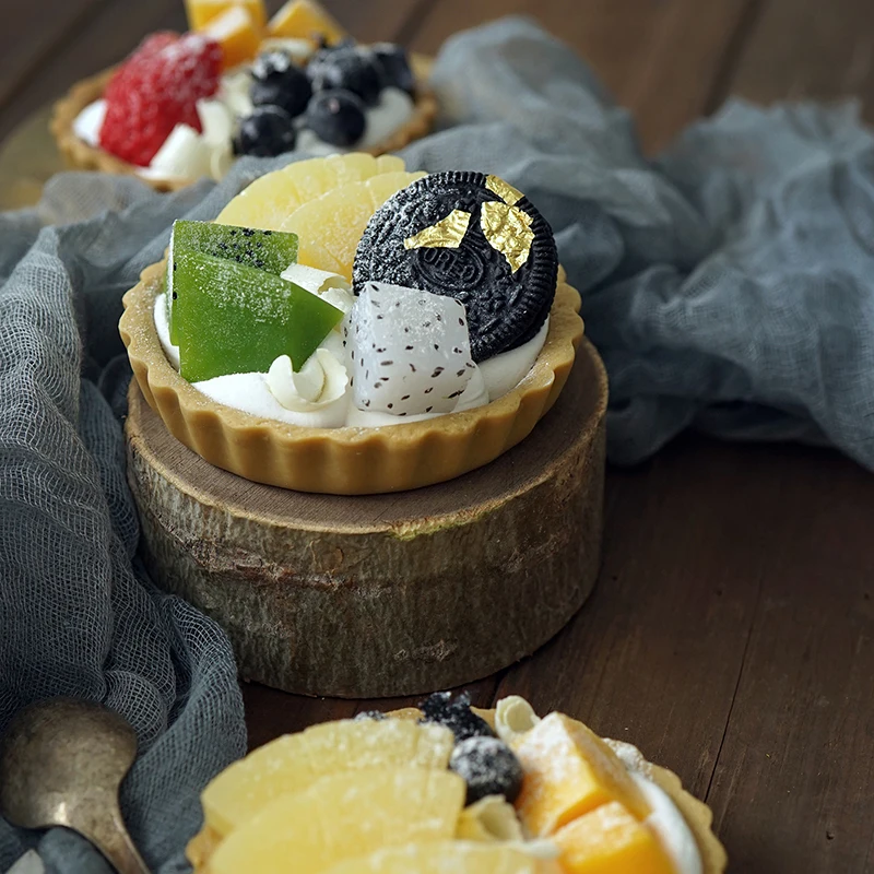 Фото Имитация фруктовой чаши модель фруктового пирога дисплей имитация торта десерта