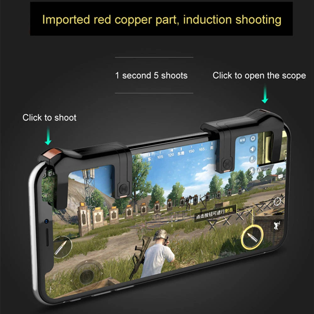 PUBG мобильной игры огонь Кнопка Aim ключ смартфон игровой джойстик триггер L1 R1