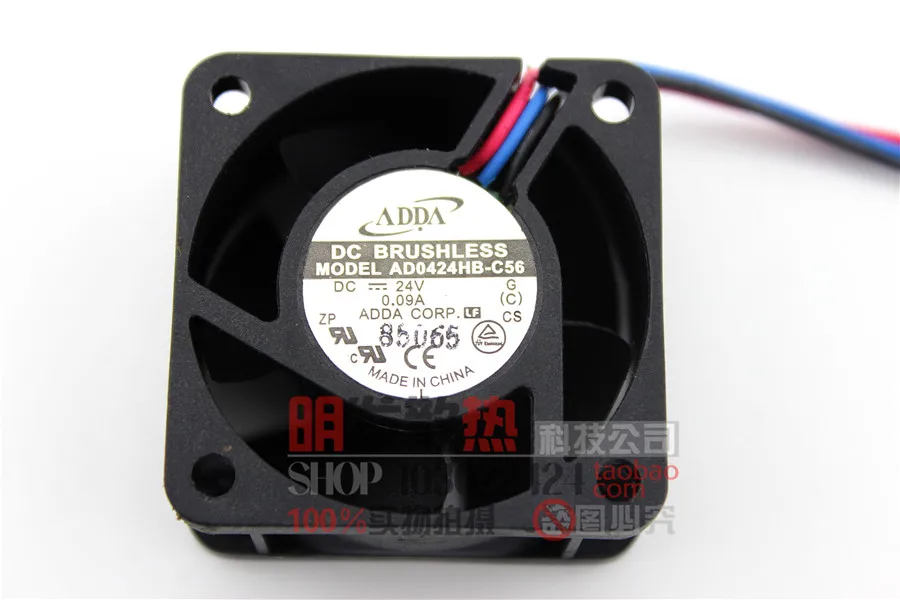 Оригинальный 4020 AD0424HB-C56 DC24V 0.09A 3-проводной Вентилятор охлаждения | Компьютеры и