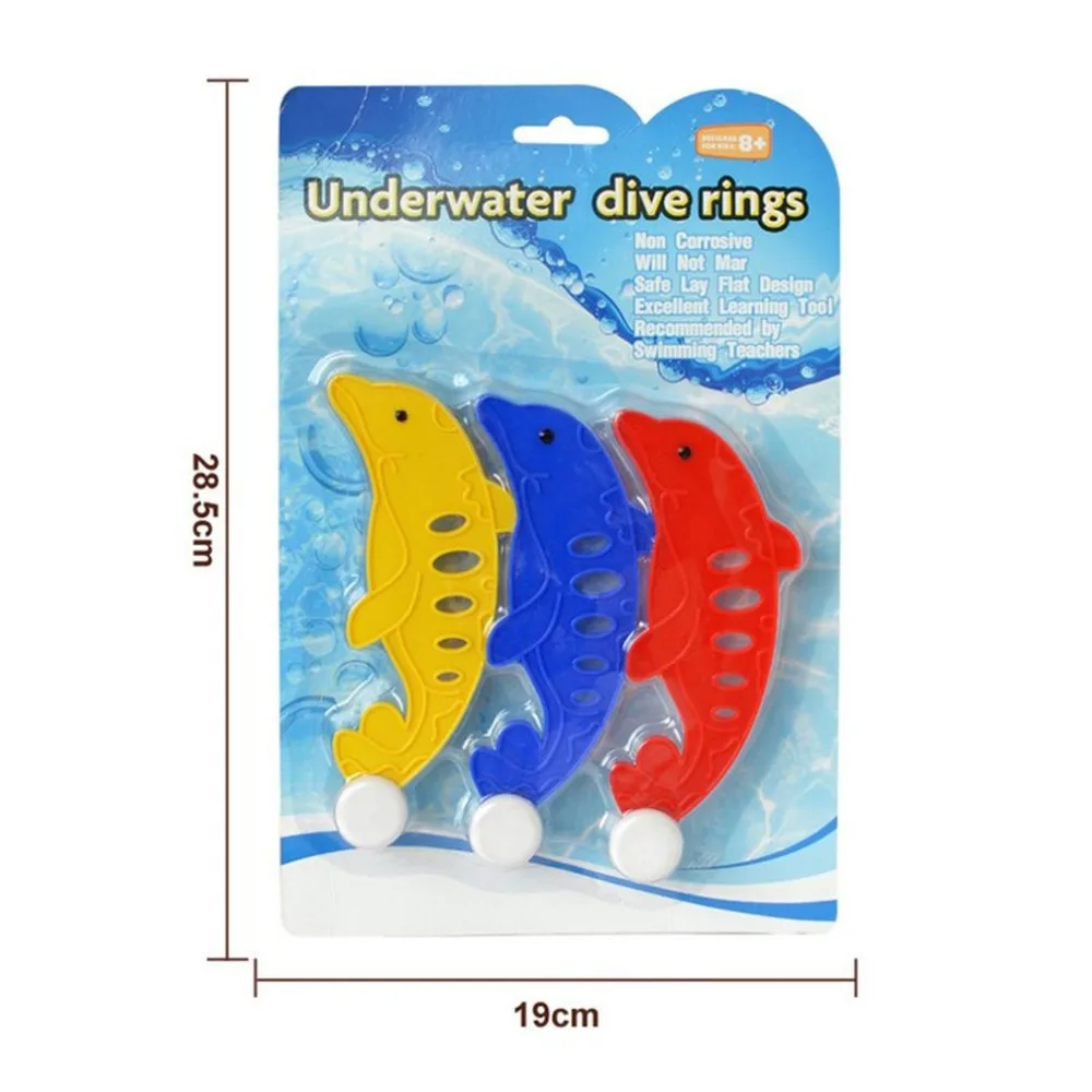 3 шт Многоцветный Дельфин игрушка для дайвинга подводный плавательный бассейн