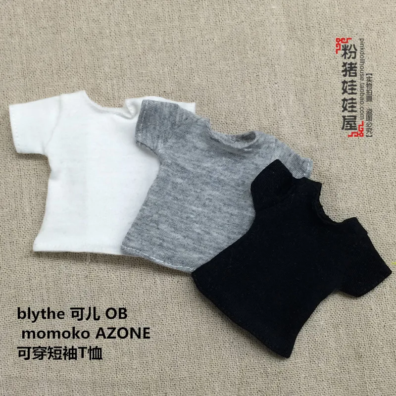 Бесплатная доставка 1/6 Модная Кукла Футболка Одежда для кукол Blyth Momoko Licca OB Azone