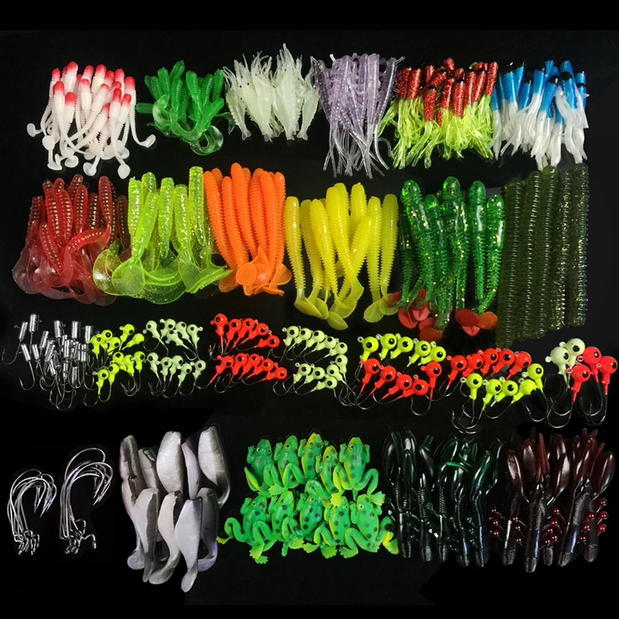 301 шт./кор. набор рыболовных приманок с большим блесна для ловли нахлыстом жесткие