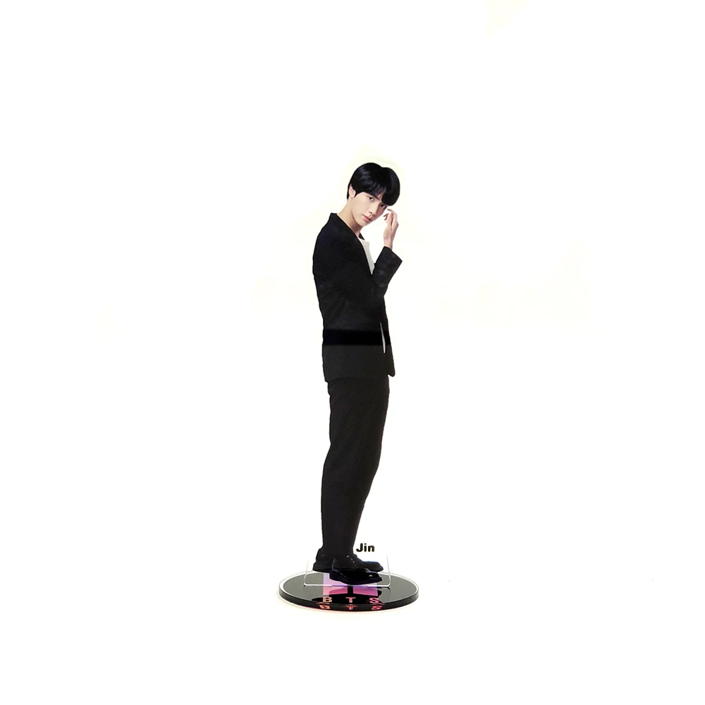 Jin Bangtan мальчики группы KPOP звезды группа фигурка на акриловой подставке модель двухсторонняя пластина Держатель торт Топпер идол - Цвет: Jin