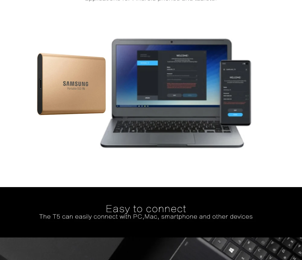 Samsung t5 Portable ssd External Solid State Drives 250GB 500GB 1TB USB 3.1 Gen2 external ssd hard drive disco duro ssd portable