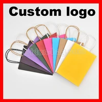 1000pcslot size w21xh27x11cm custom kraft paper bag with logo