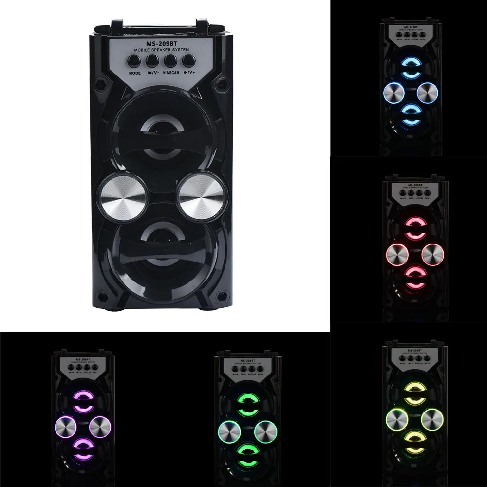 Уличная Bluetooth Беспроводная Портативная колонка с супер басами MP3/MP4/USB/TF/AUX/FM