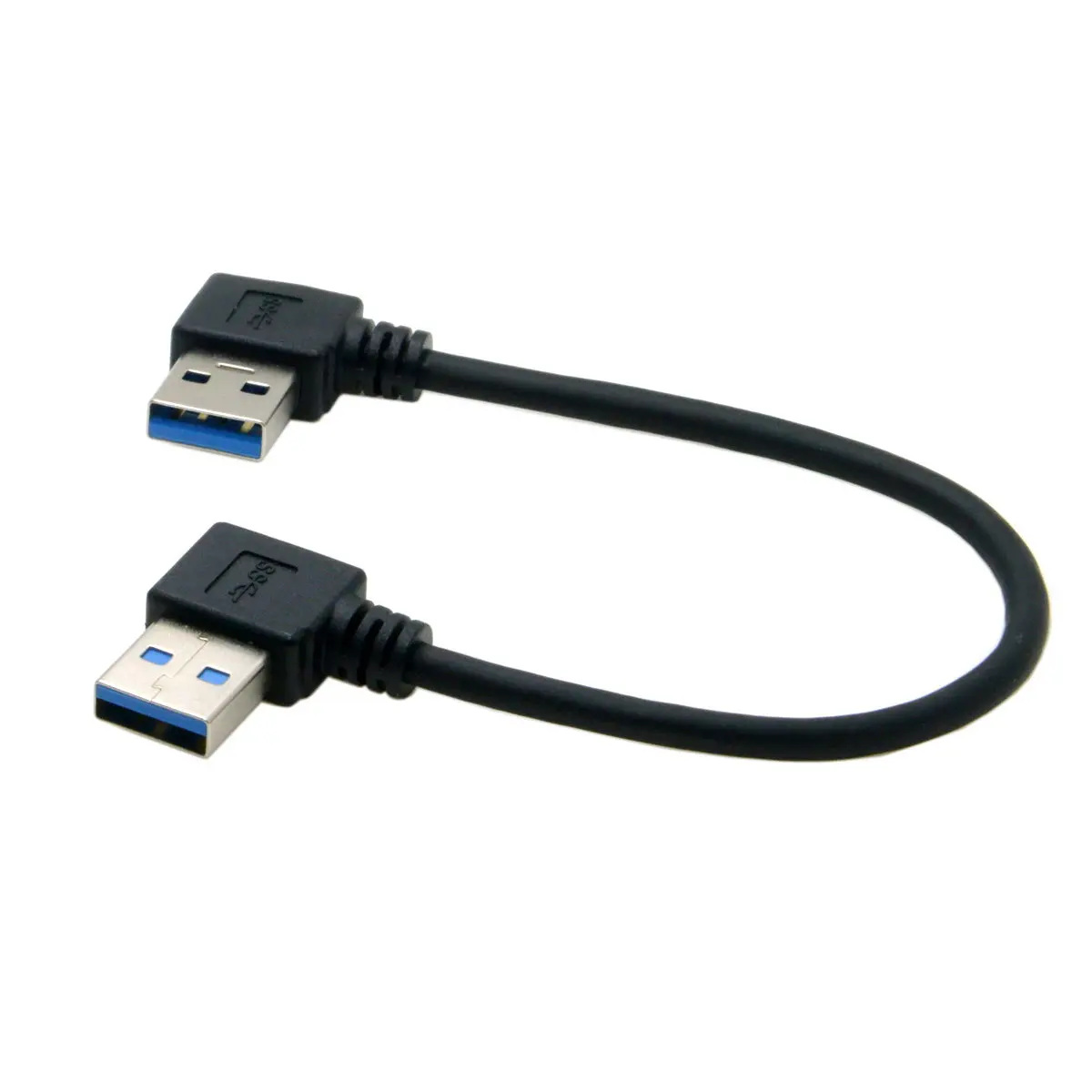 USB 3,0 тип A папа 90 градусов левый угловой к USB 3,0 A Тип правый угловой удлинитель